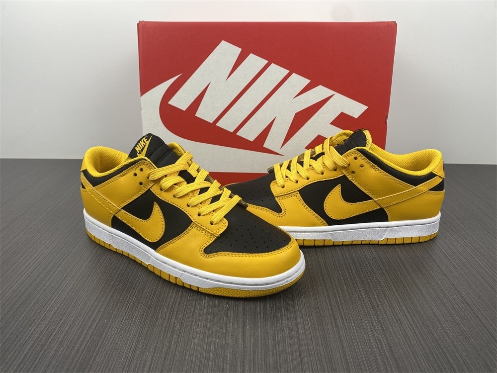 Nike Dunk Low Iowa Black Goldenrod White DD1391-004