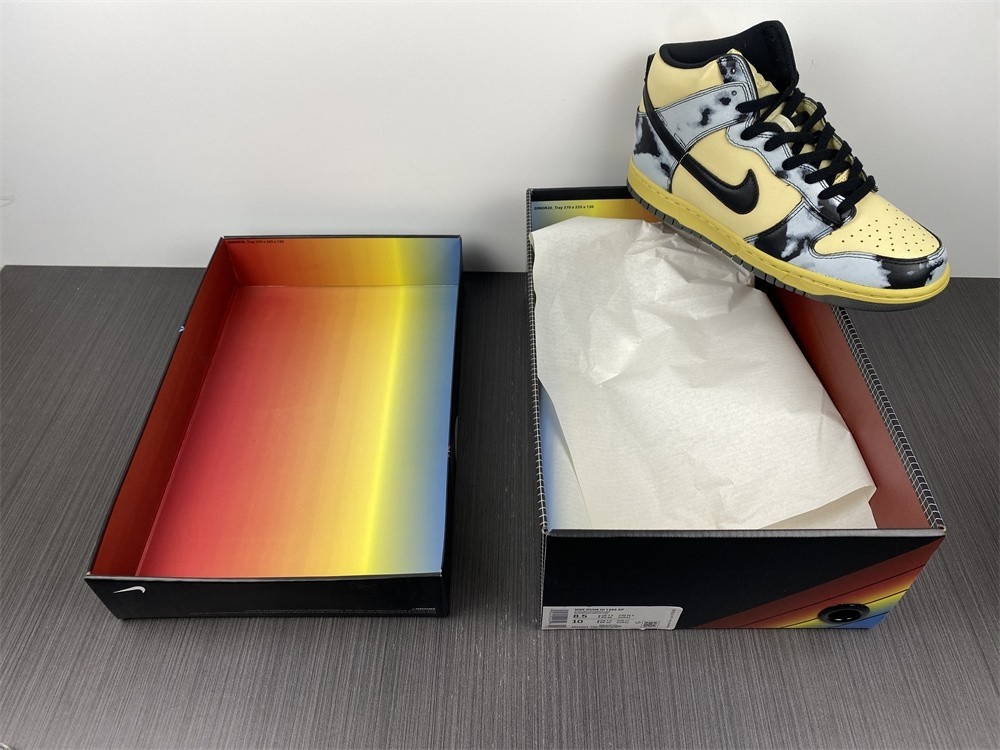 Nike Dunk High "Black Acid Wash" DD9404-700