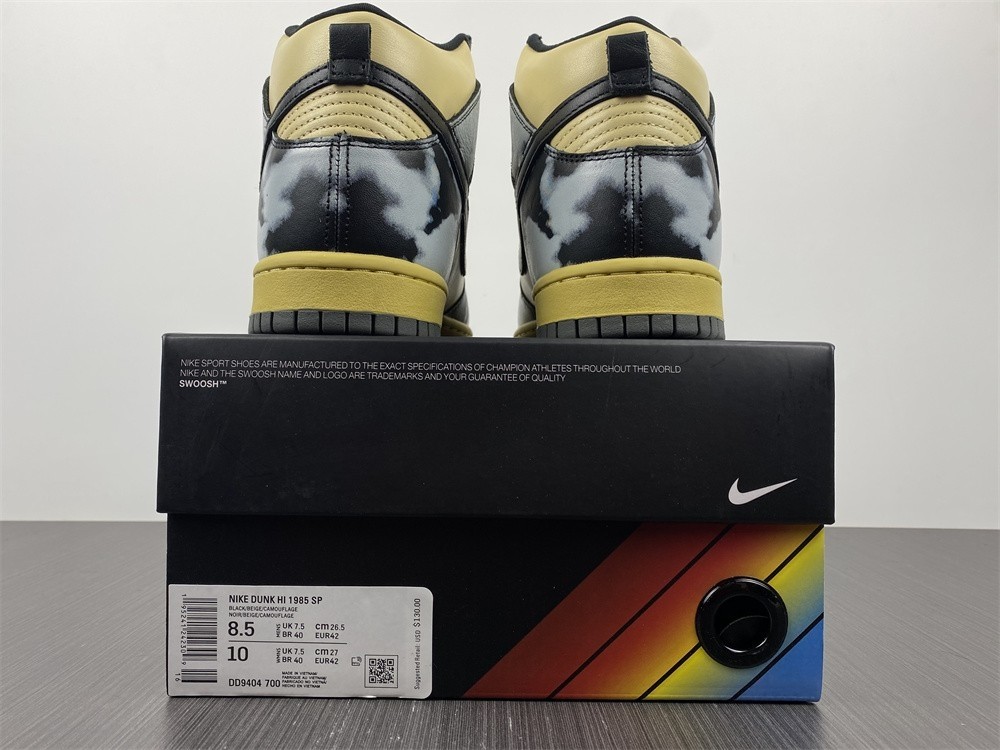 Nike Dunk High "Black Acid Wash" DD9404-700