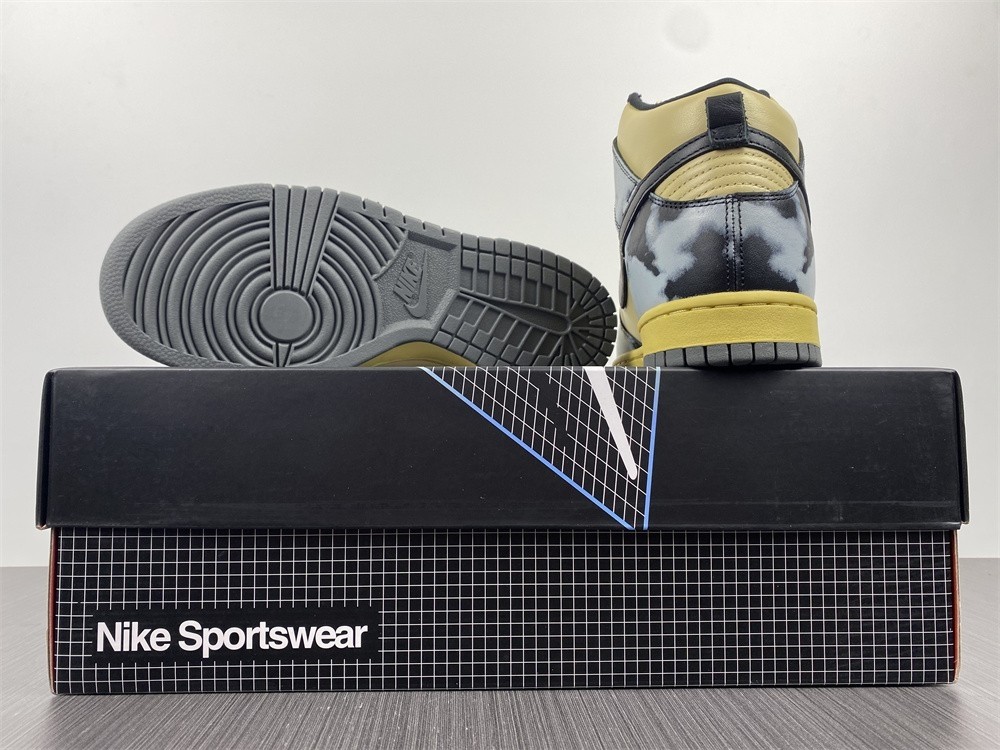 Nike Dunk High "Black Acid Wash" DD9404-700