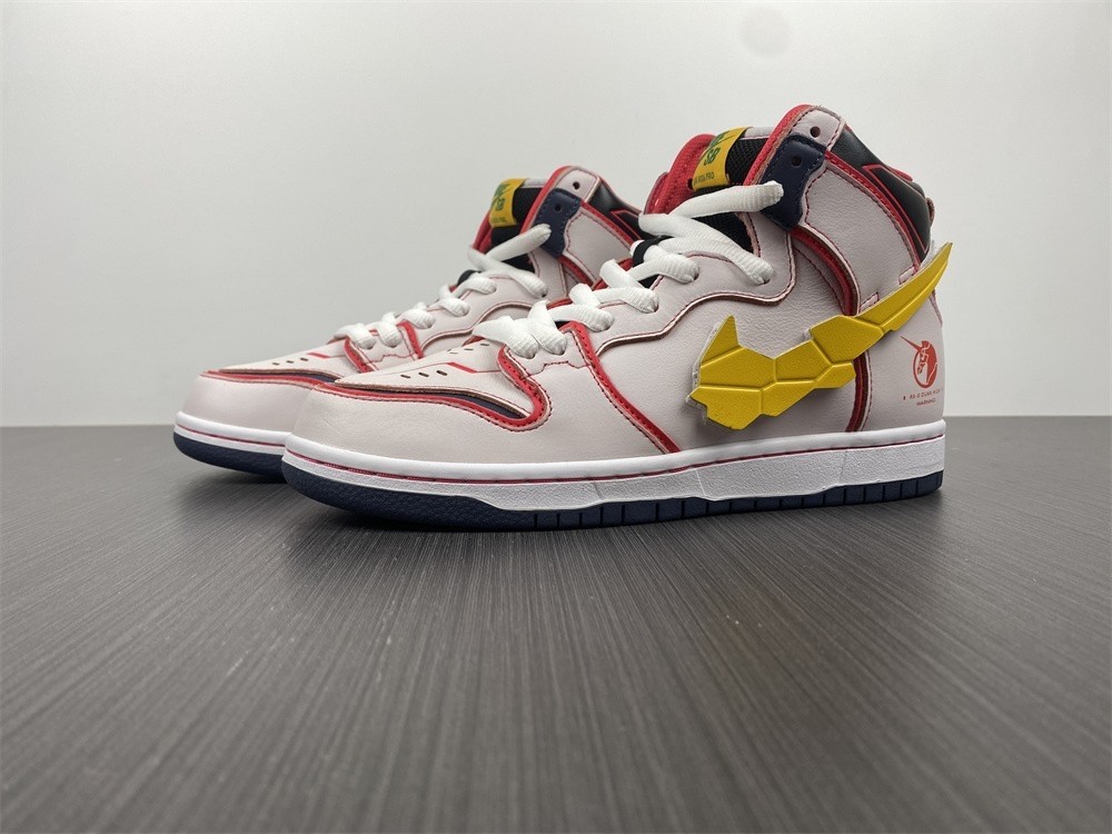 Gundam Nike SB Dunk High White DH7717-100