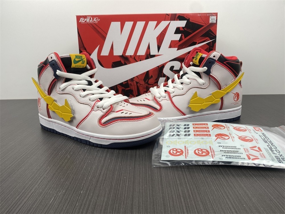 Gundam Nike SB Dunk High White DH7717-100