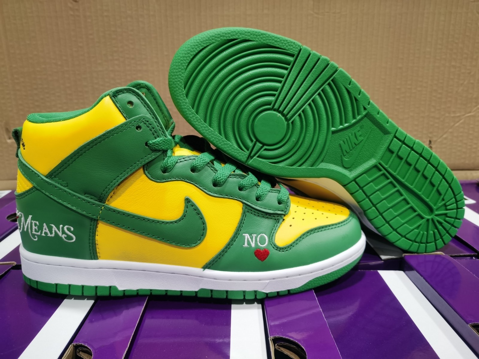Nike SB Dunk High S*p*e By Any Means Brazil DN3741-700