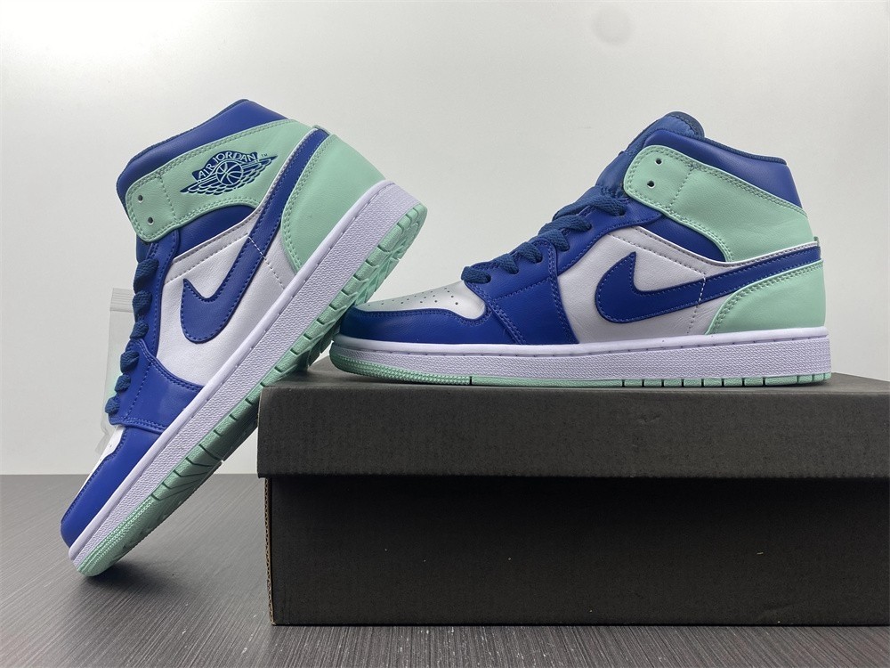 Air Jordan 1 Mid Blue Mint - 554724-413