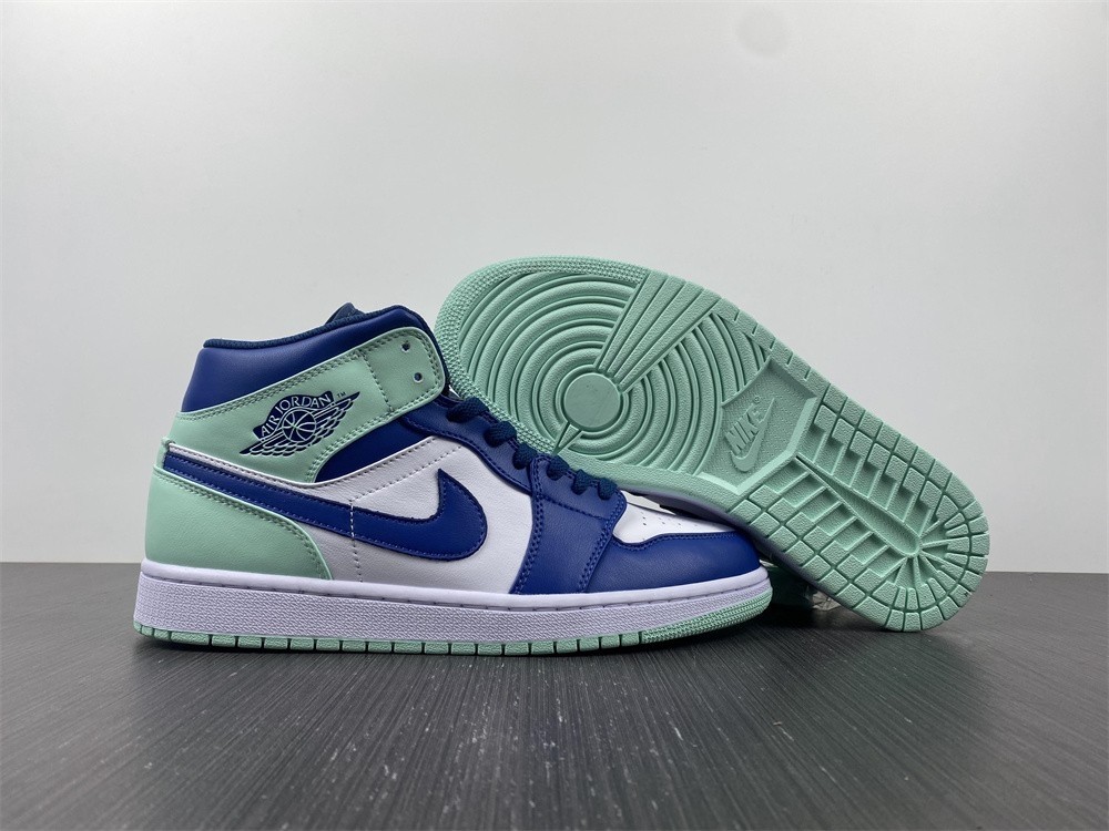 Air Jordan 1 Mid Blue Mint - 554724-413