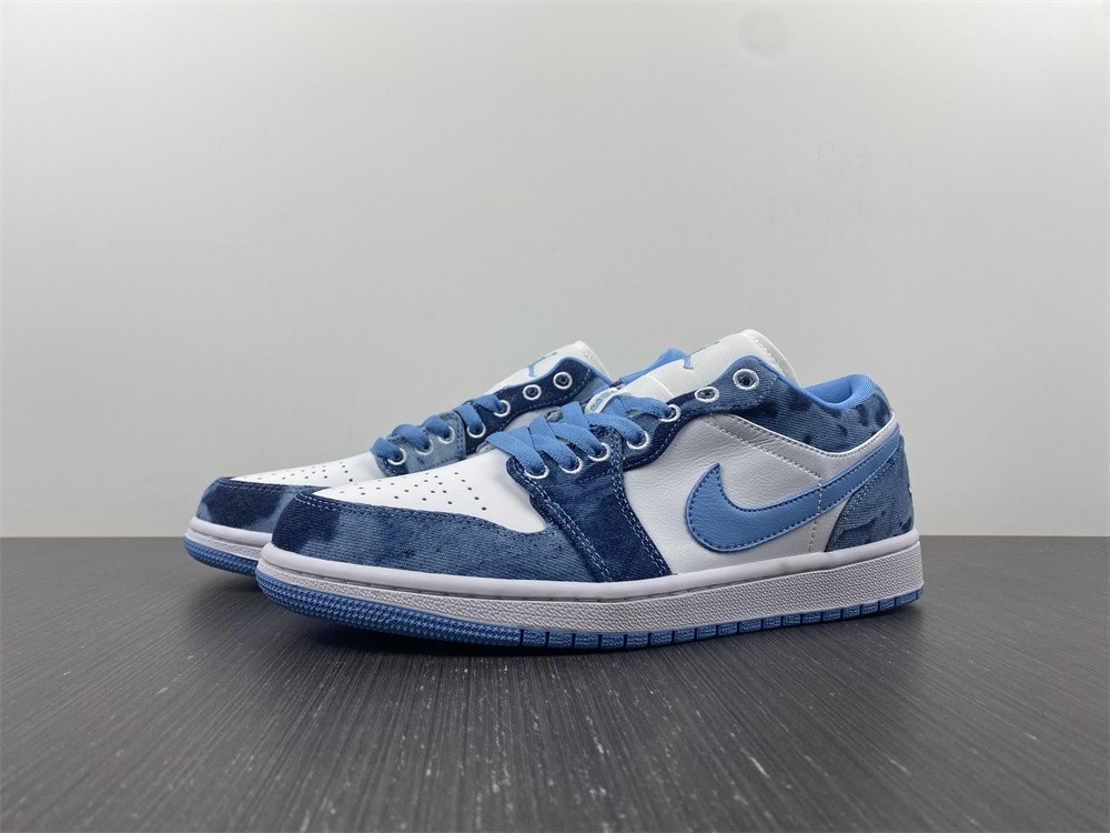 Air Jordan 1 Low Washed Denim (GS) - DM8947-100