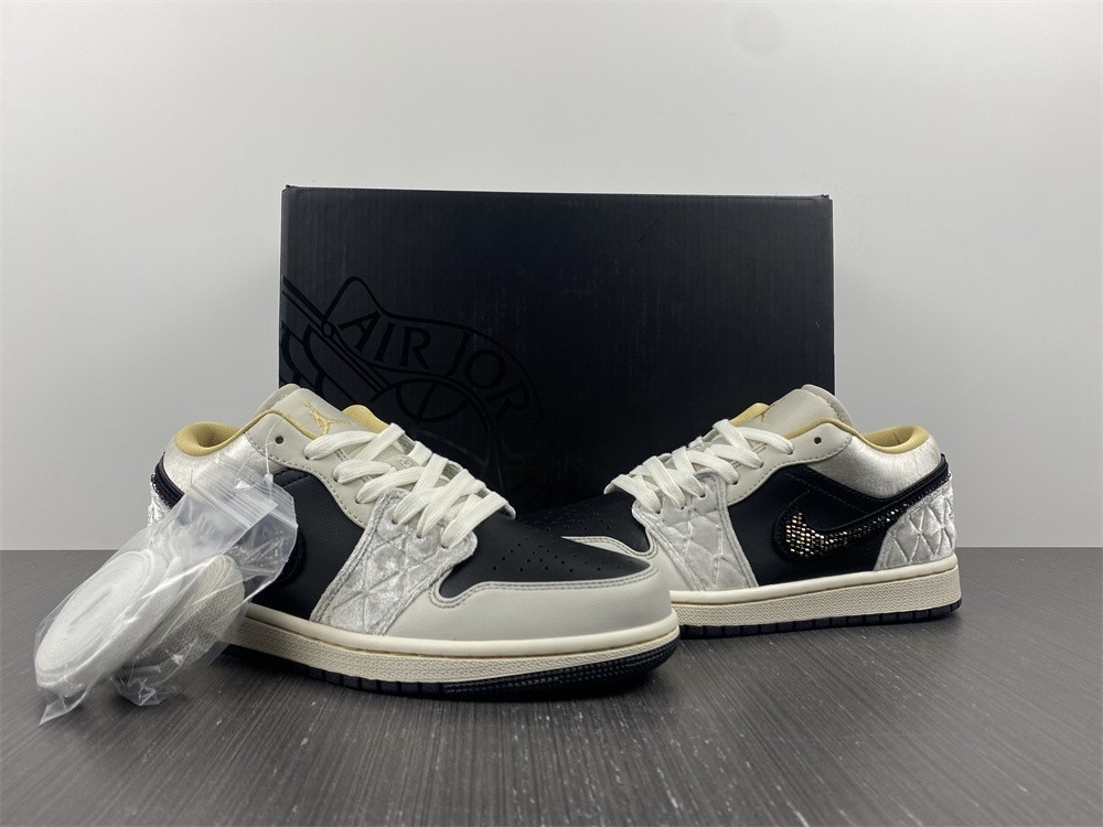 Air Jordan 1 Low Beaded Swoosh DV1762-001