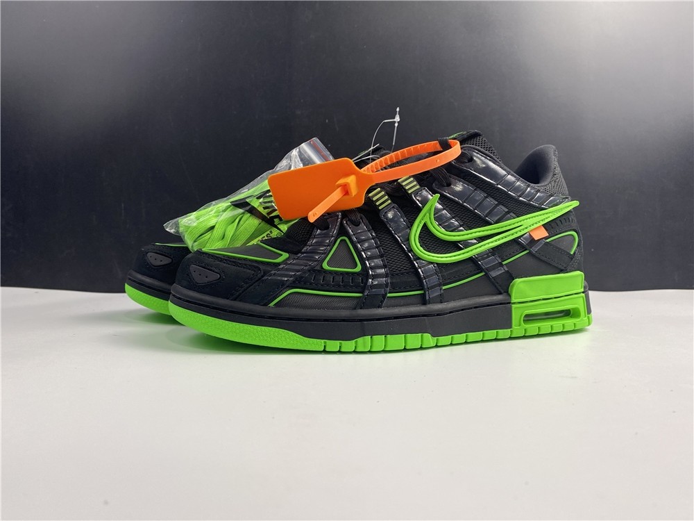 OFF-WHITE x Nike Air Rubber Dunk “Green Strike” CU6015-001