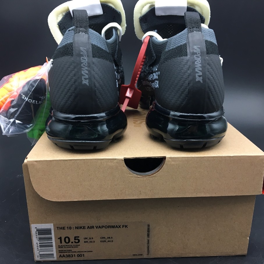 Nike The 10: Off-White X Air Vapormax FK "  AA3831-001