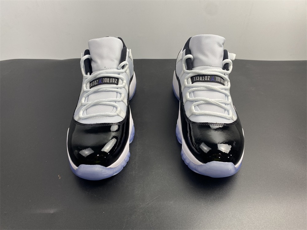 AIR JORDAN 11 RETRO LOW "CONCORD" BLACK/ WHITE mens 528895-153
