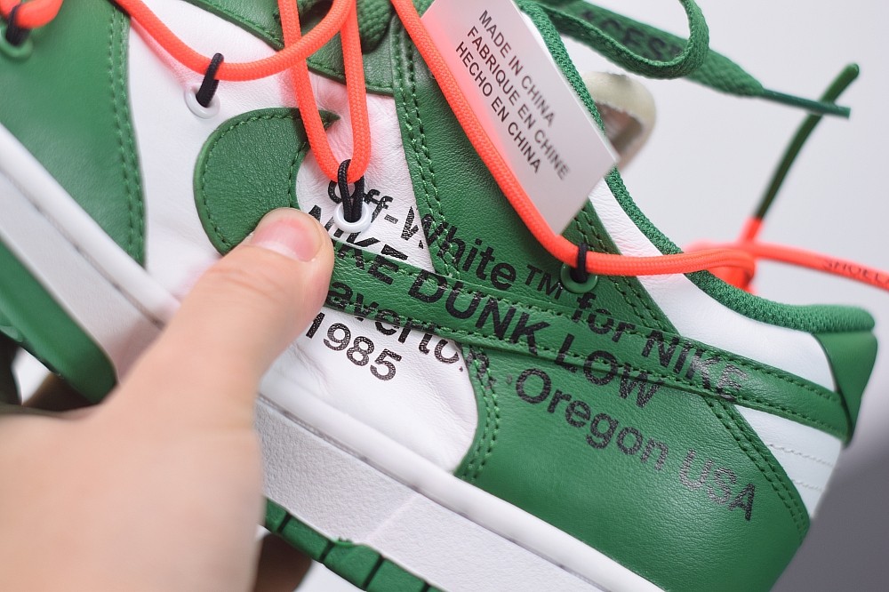 OFF-WHITE x Nike Dunk Low  green white CT0856-100