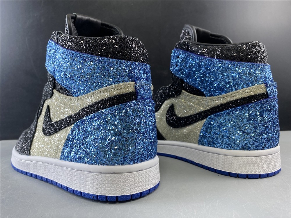 Fragment Design x Air Jordan 1 “Glitter” Shoes For Sale CK5566-400