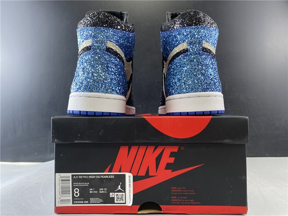 Fragment Design x Air Jordan 1 “Glitter” Shoes For Sale CK5566-400