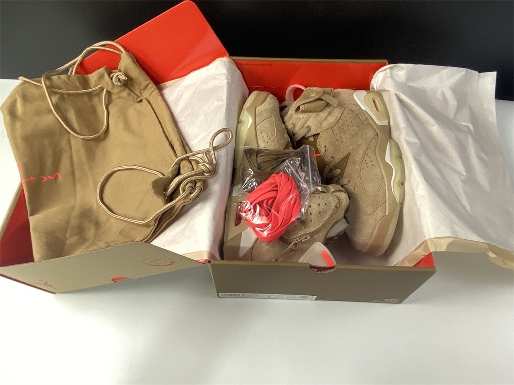 Travis Scott x Air Jordan 6 SP British Khaki / Bright Crimson-Sail DH0690-200