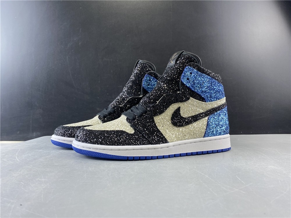 Fragment Design x Air Jordan 1 “Glitter” Shoes For Sale CK5566-400