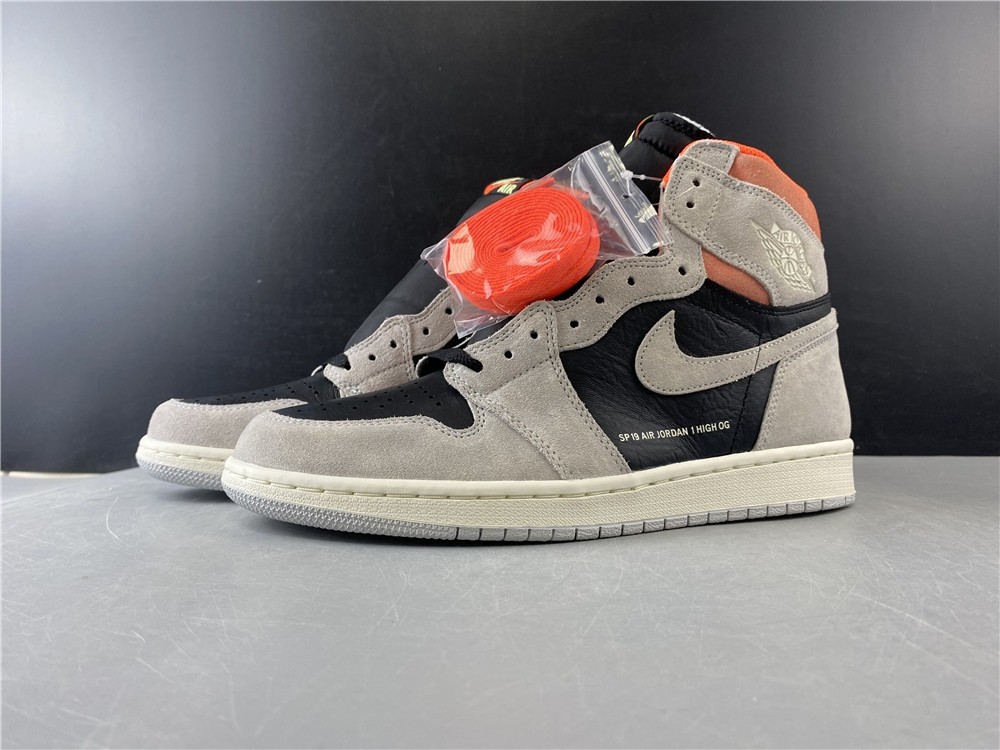 Air Jordan 1 Neutral Grey Hyper Crimson 555088-018