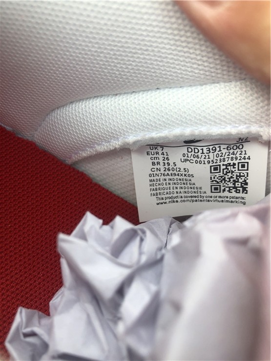 Nike Dunk Low White University Red DD1391-600