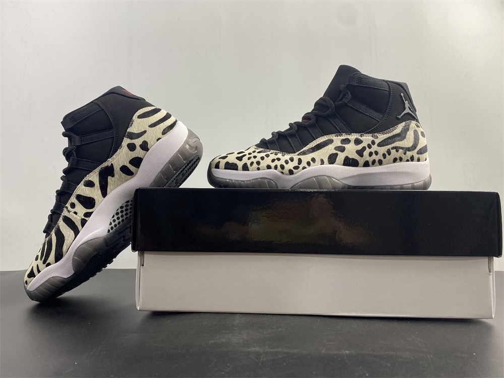 Air Jordan 11 “Animal Instinct” Black / Red / Sail / White AR0715-010