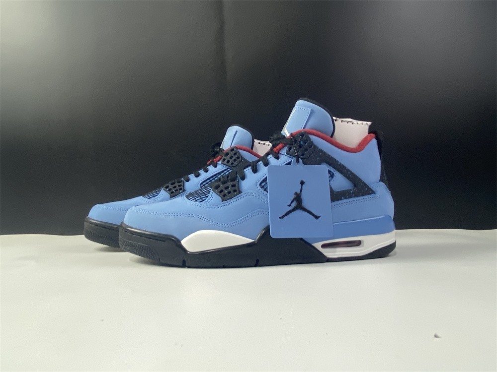 Travis Scott x Air Jordan 4 “Houston Oilers” University Blue 308497-406