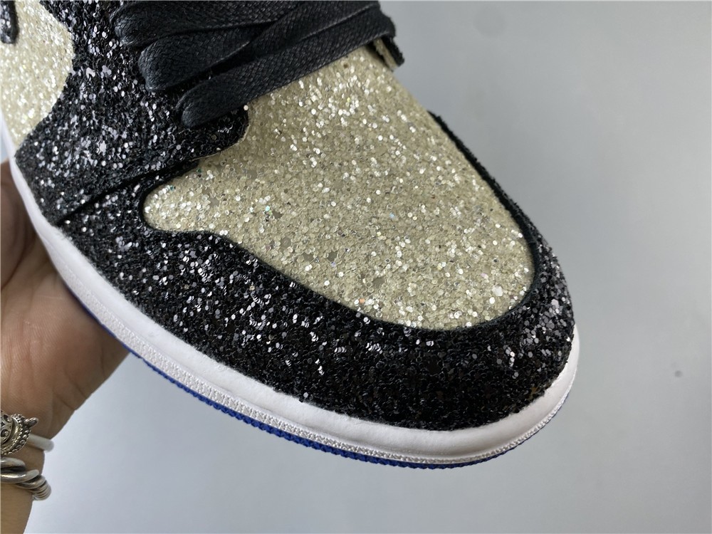 Fragment Design x Air Jordan 1 “Glitter” Shoes For Sale CK5566-400