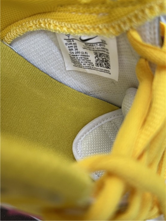 Nike Dunk Low "Samba" White/Yellow-Pink BQ6817-802