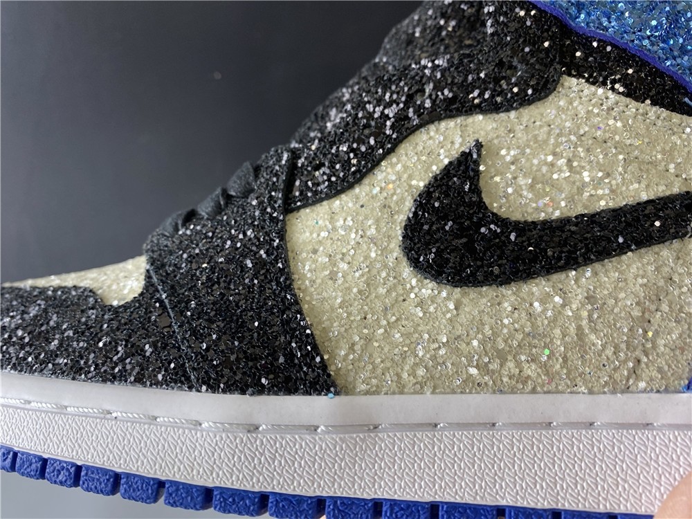 Fragment Design x Air Jordan 1 “Glitter” Shoes For Sale CK5566-400