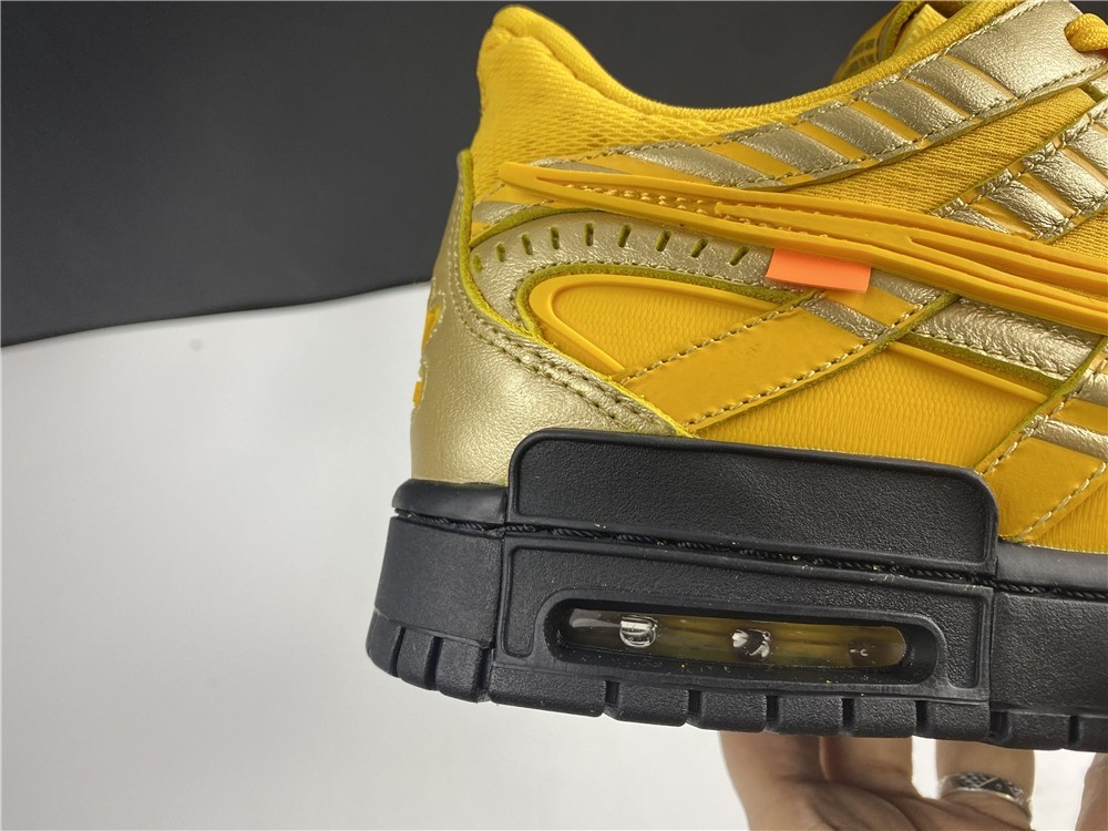OFF-WHITE x Nike Air Rubber Dunk “University Gold” CU6015-700