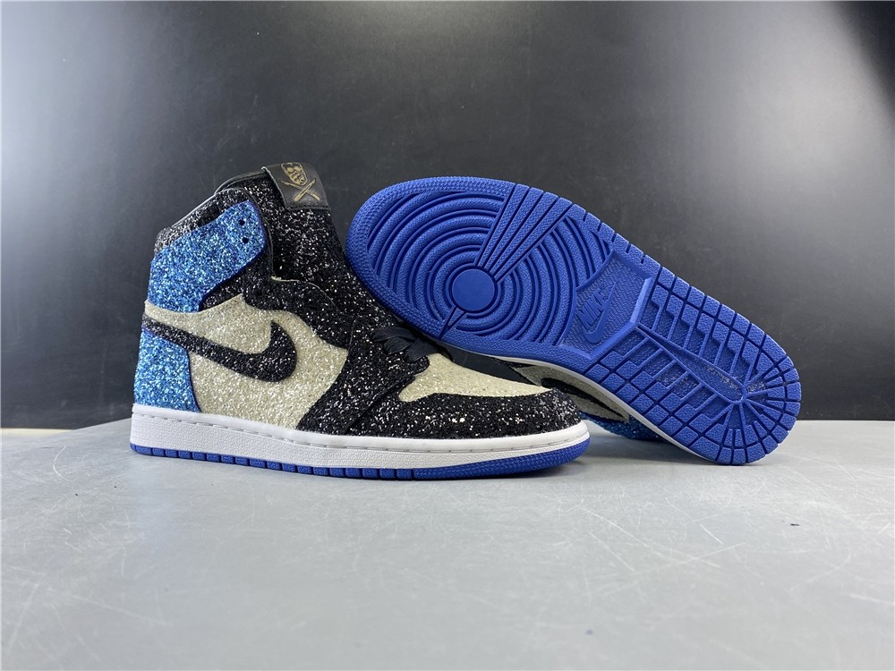Fragment Design x Air Jordan 1 “Glitter” Shoes For Sale CK5566-400