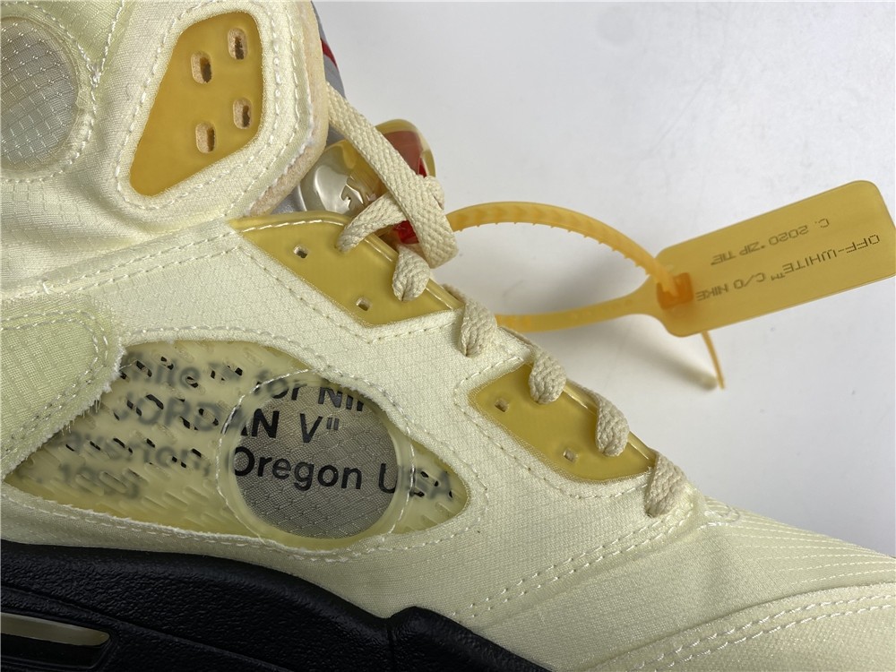 OFF-WHITE x Air Jordan 5 “Sail” DH8565-100