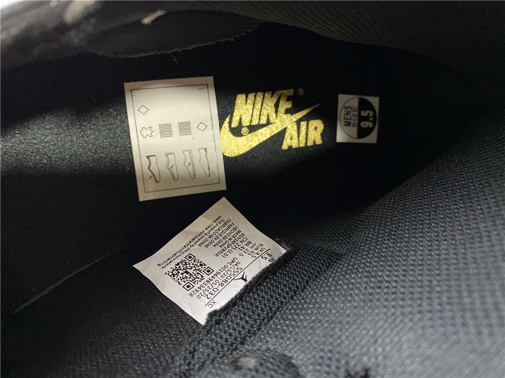 AIR JORDAN 1 RETRO HIGH BLACK METALLIC GOLD (2020) 555088-032