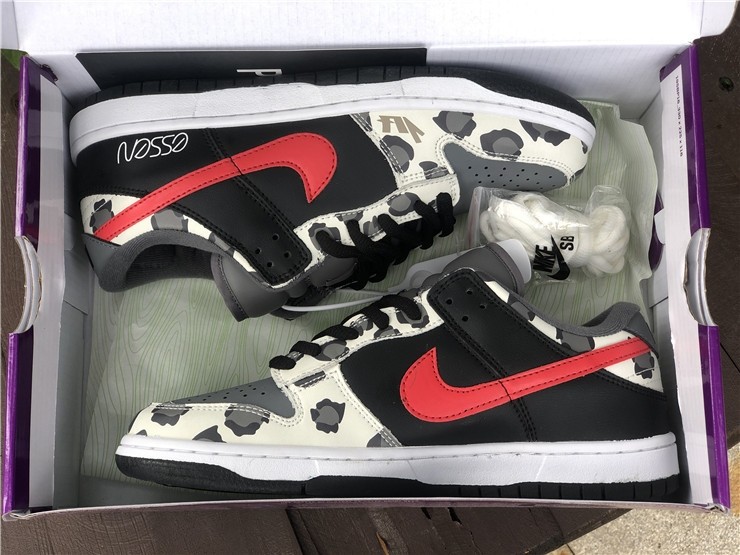 Nike SB Dunk Low Grey Black University Red CU1727-006