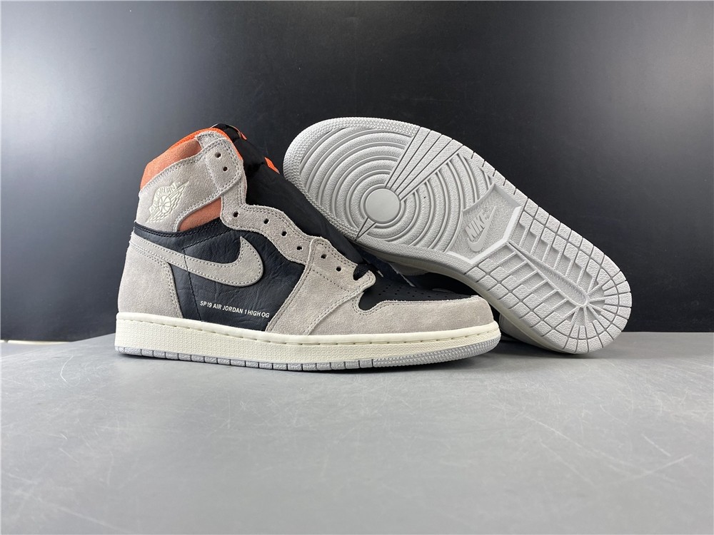 Air Jordan 1 Neutral Grey Hyper Crimson 555088-018