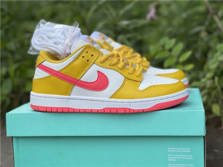 Nike Dunk Low "Samba" White/Yellow-Pink BQ6817-802