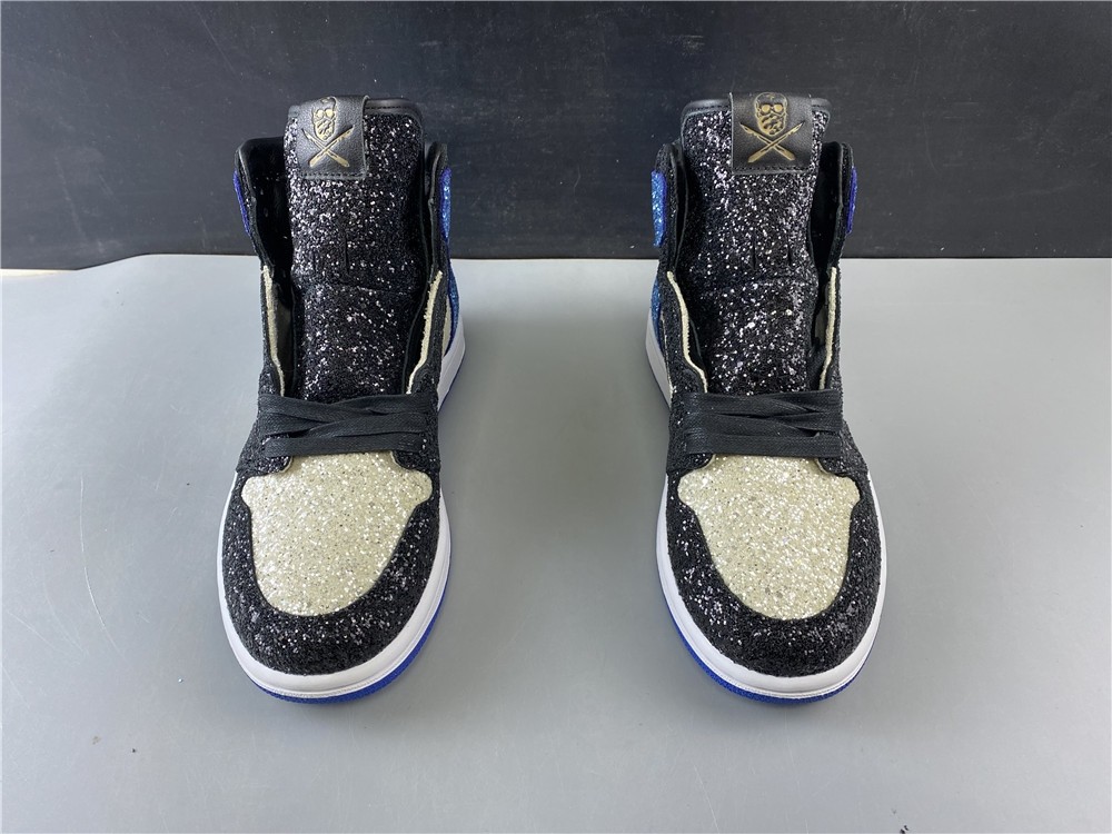 Fragment Design x Air Jordan 1 “Glitter” Shoes For Sale CK5566-400