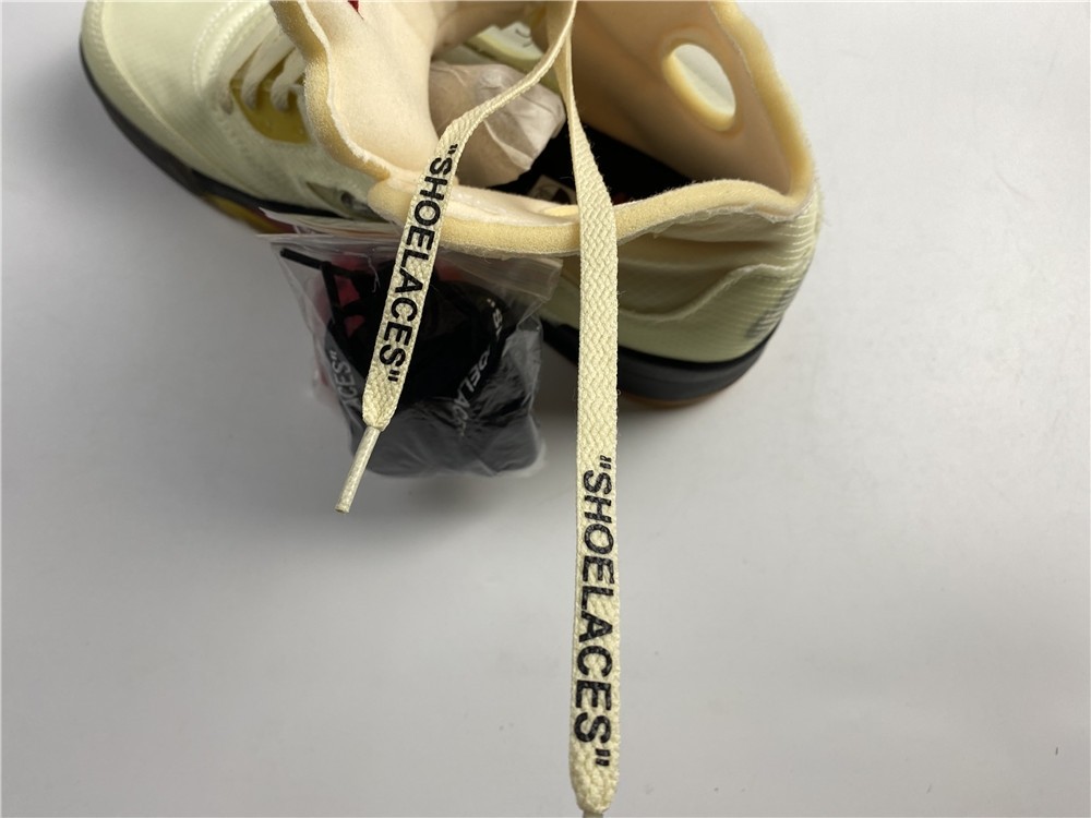 OFF-WHITE x Air Jordan 5 “Sail” DH8565-100
