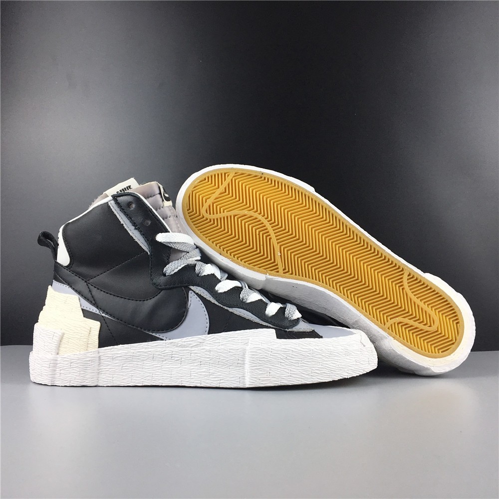 Sacai x Blazer Mid Black Grey BV0072-002
