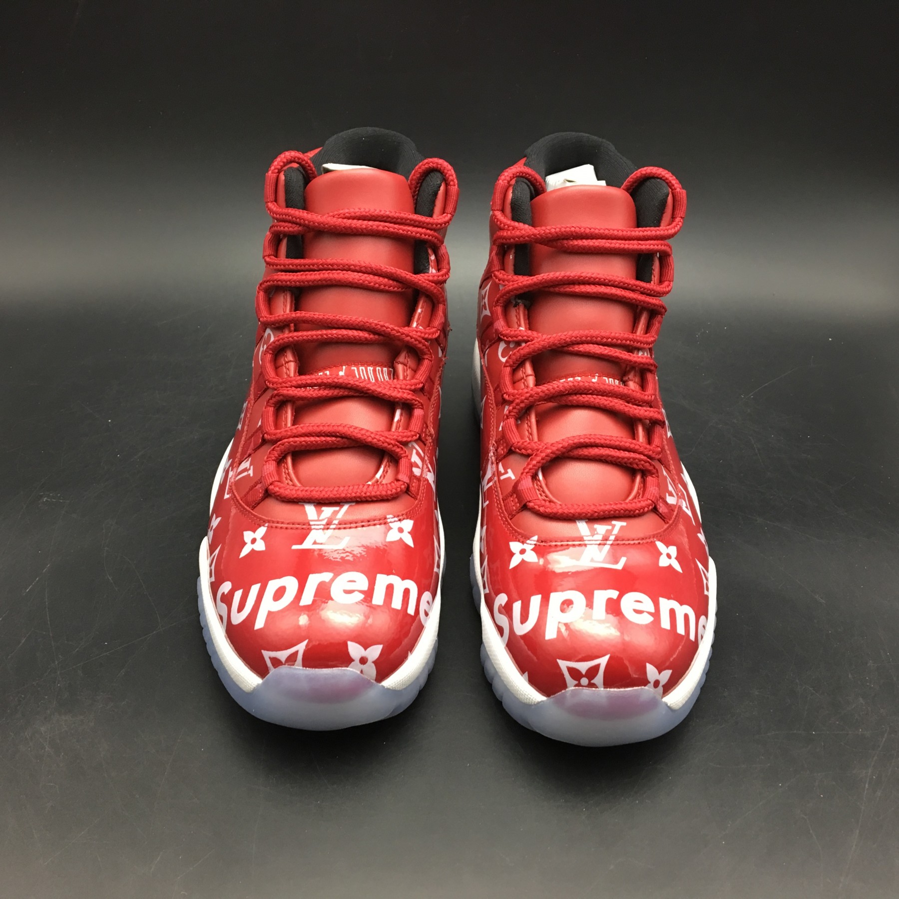 Air Jordans 11 Retro L x S Custom Red White 378037-624