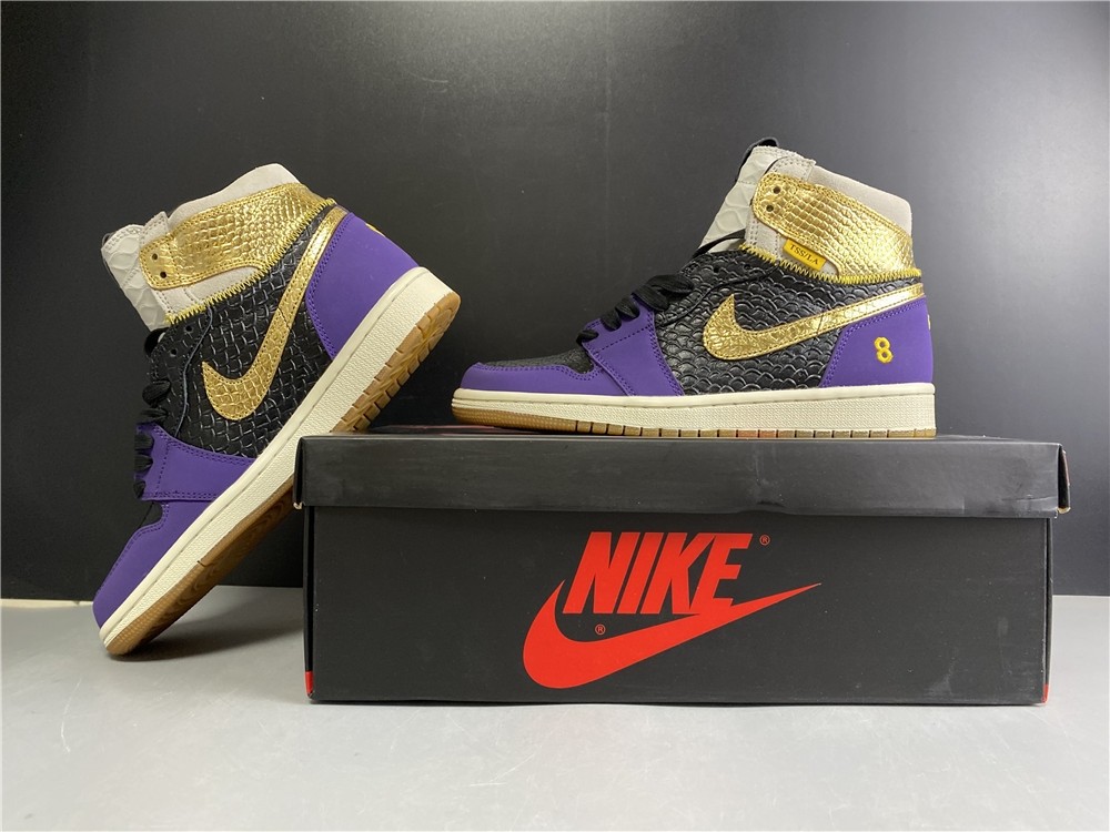Kobe Bryant x Air Jordan 1 High OG Black-Purple 555088-171
