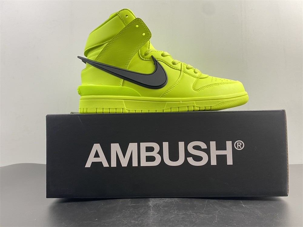 Nike Dunk High AMBUSH Flash Lime - CU7544-300