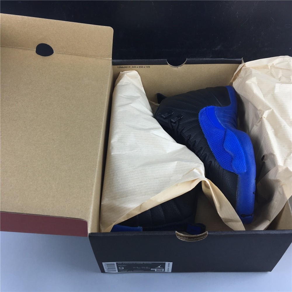 Air Jordan 12 Black Game Royal 130690-014