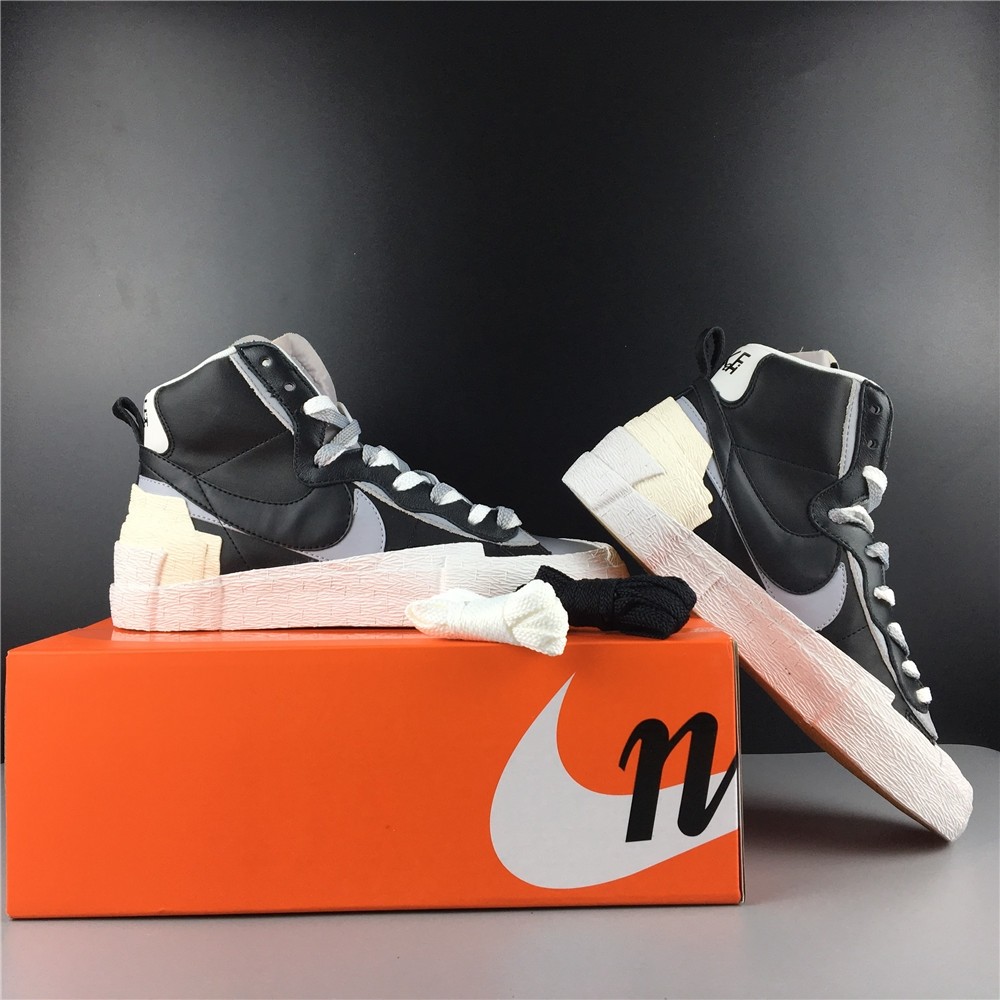 Sacai x Blazer Mid Black Grey BV0072-002