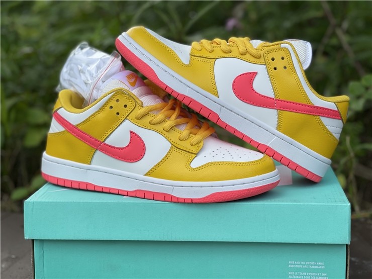 Nike Dunk Low "Samba" White/Yellow-Pink BQ6817-802