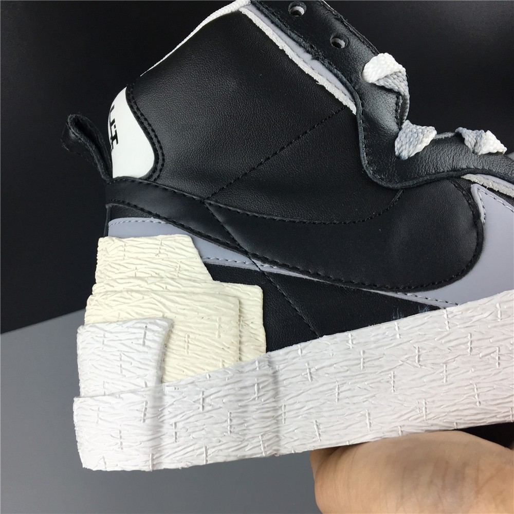 Sacai x Blazer Mid Black Grey BV0072-002