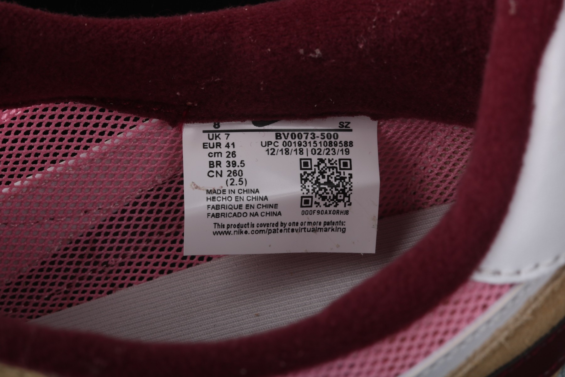 Sacai x Nike LDV Waffle pink BV0073-500