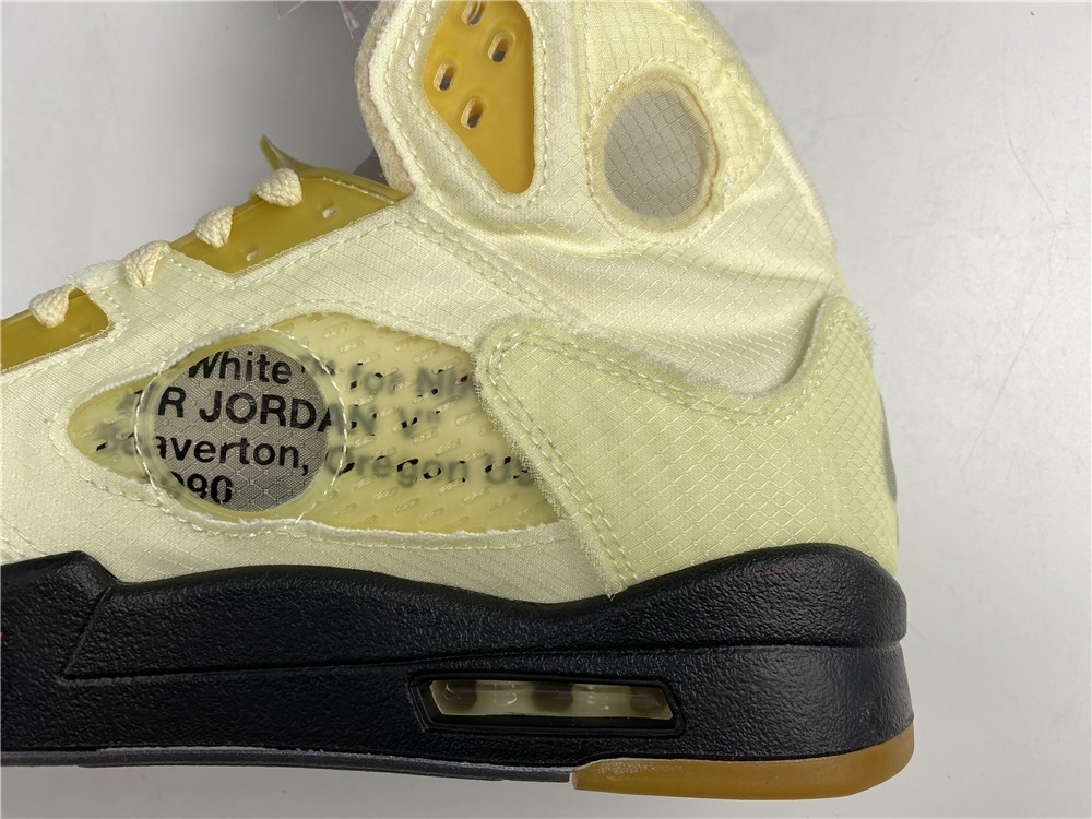 OFF-WHITE x Air Jordan 5 “Sail” DH8565-100