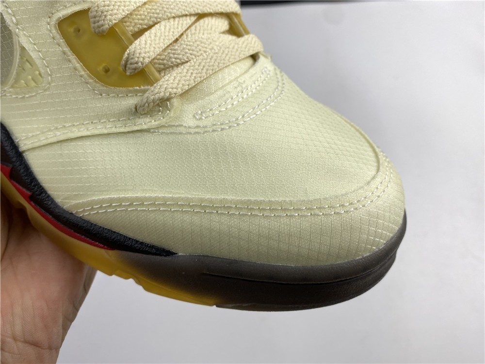 OFF-WHITE x Air Jordan 5 “Sail” DH8565-100