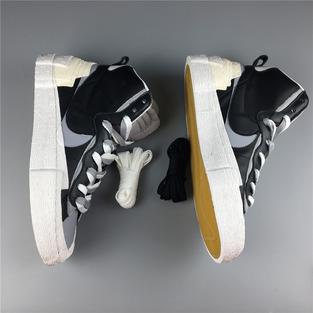 Sacai x Blazer Mid Black Grey BV0072-002