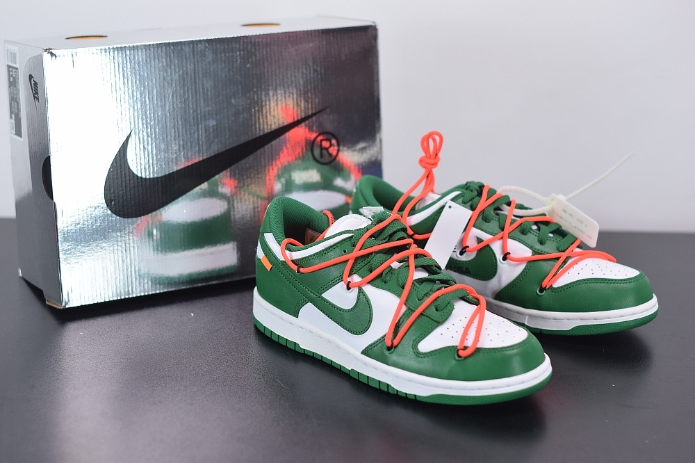 OFF-WHITE x Nike Dunk Low green white CT0856-100