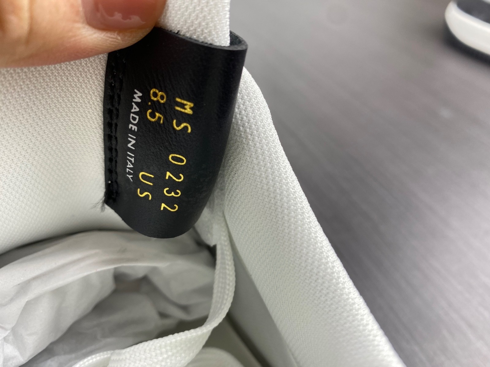 L-V x Nike Air Force 1 black and white. MS0232
