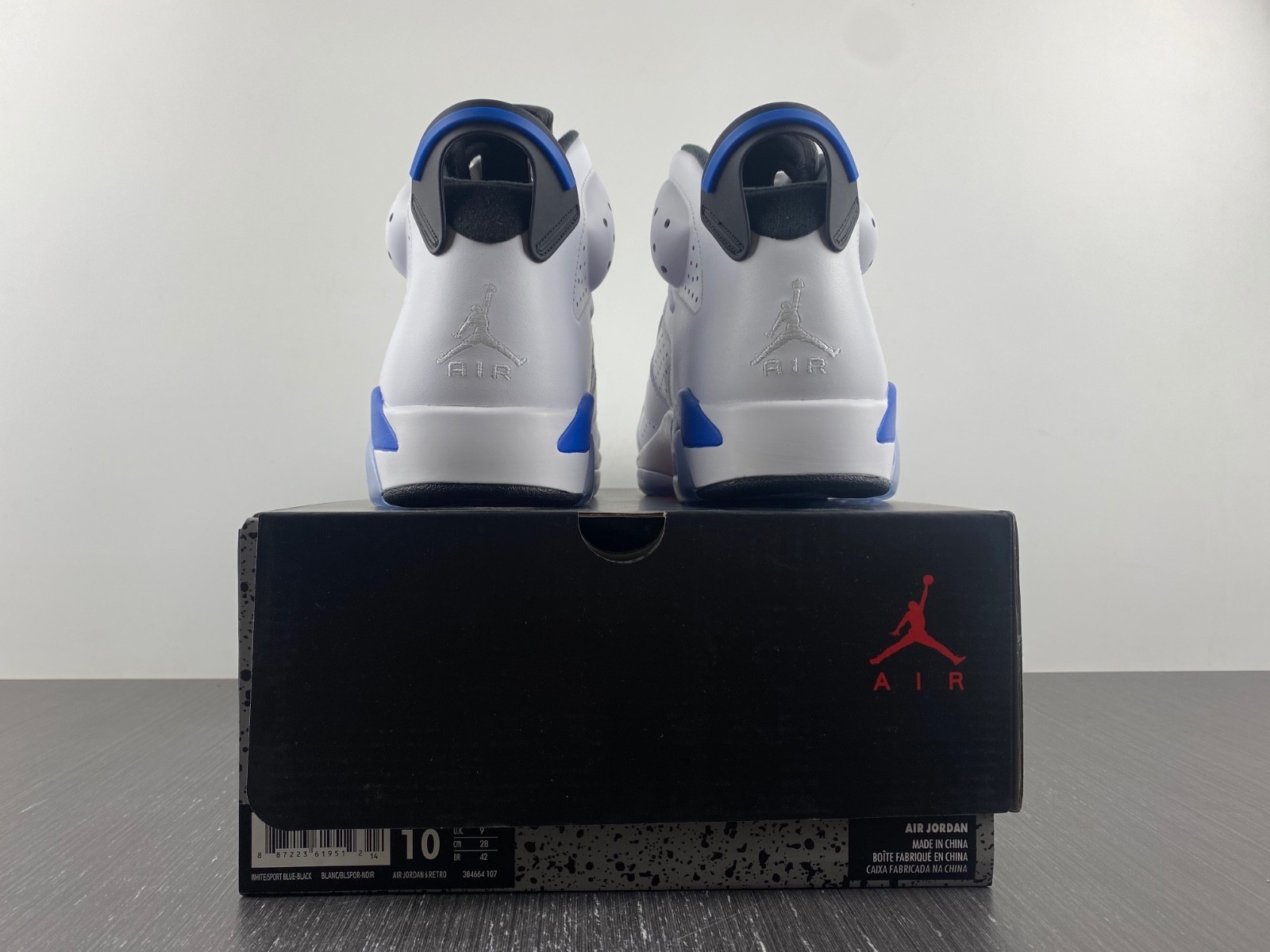 Air Jordan 6 Retro Sport Blue - 384664-107